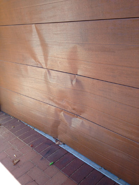 Broken Wood Grain Look Garage Roller Door