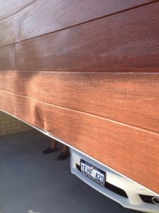 Broken Wood Grain Look Garage Roller Door
