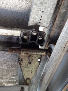 Broken Internal Garage Door Assembly